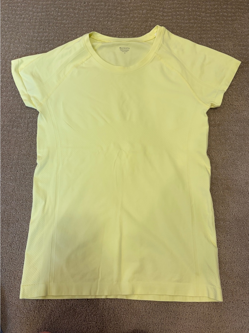 Athleta Women's Short Sleeve Active Tee - Yellow- never worn New